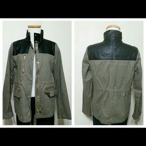 Love21 NWT $38 Olive/Black Military Jacket Size M