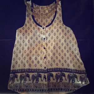 Chiffon elephant tank