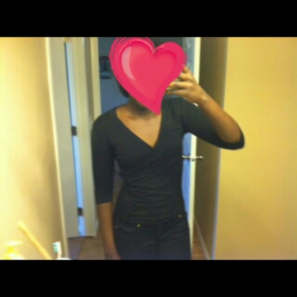 Black Low-cut Top