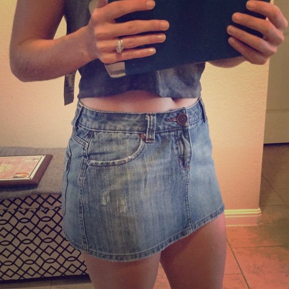 Hurley jean skirt