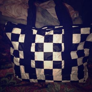 Teen vogue checkered tote