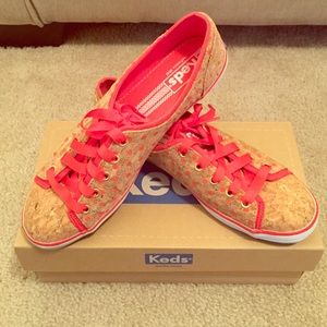 KEDS! Rally Cork Screw Red (Size 8)