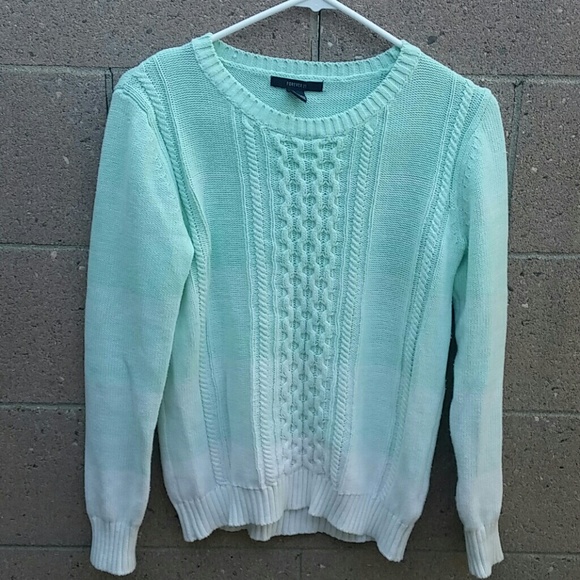 Forever21 mint ombre sweater
