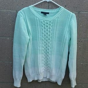 Forever21 mint ombre sweater