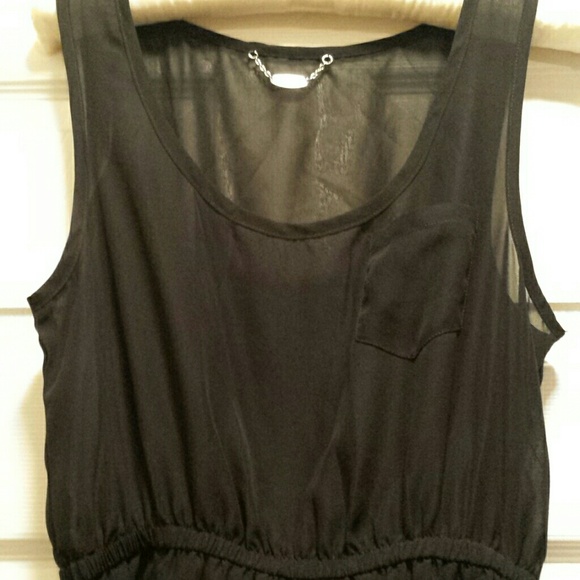 Ali & Kris Dresses & Skirts - Designer black sheer high low dress!