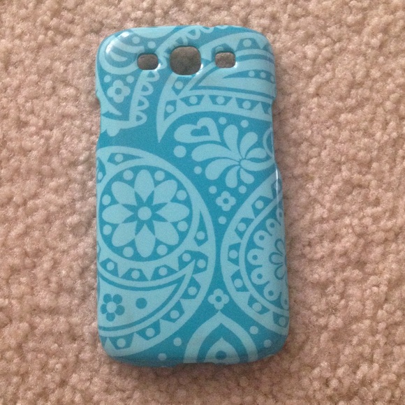 Two-Tone blue paisley Galaxy S3 phone case