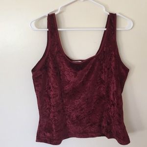Velvet tank top