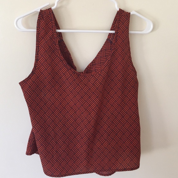Black and orange tank top