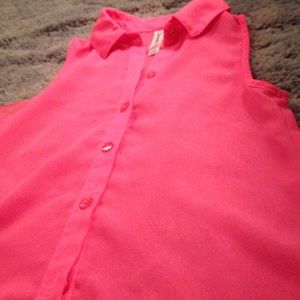Sheer hot pink tanktop worn 1 or 2 times
