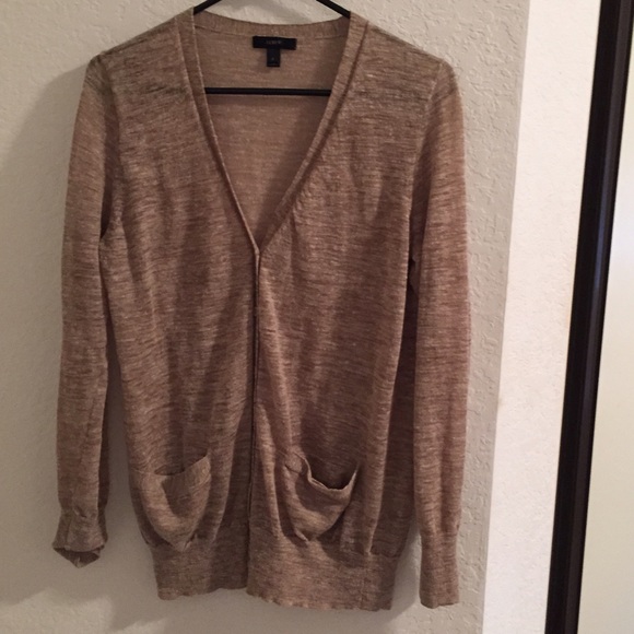 J. Crew Sweaters - J.Crew Tan Marled Cardigan