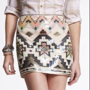 Express Sequin Skirt