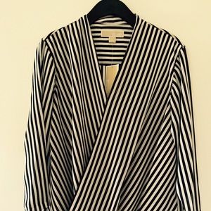MICHAEL Michael Kors Boden Stripes Blouse