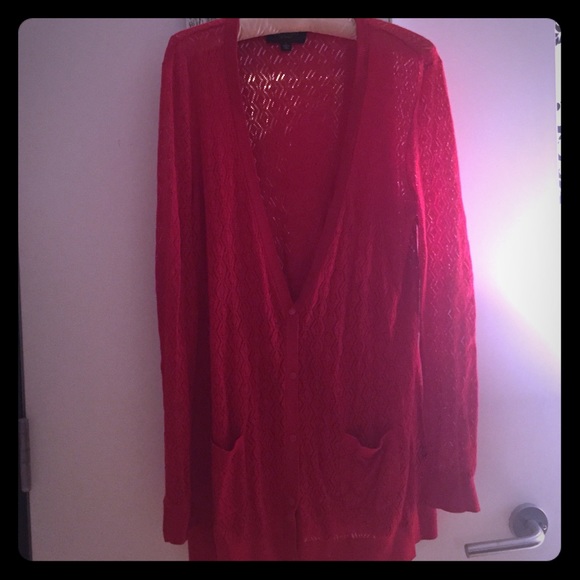 Jason wu for target red cardigan sweater