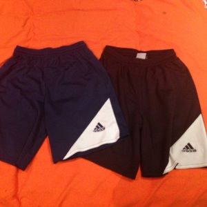 Adidas shorts 2 pair