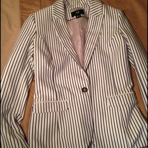 H&M Stripe Blazer( navy blue)