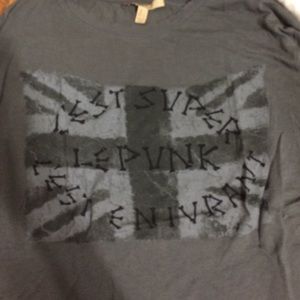 Zara brand graphic distressed tee size S