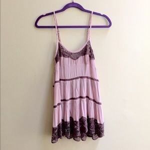 Free People Viscose Voile Tiered Babydoll Cami