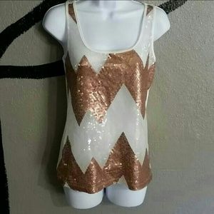 Sequin Chevron Shirt