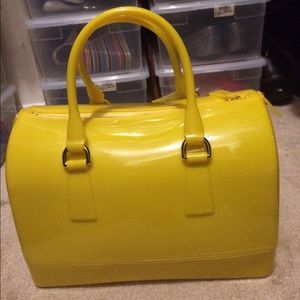 Yellow PVC Furla "like" handbag