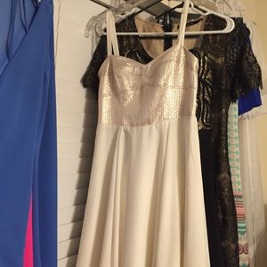 White dress! Beautiful!