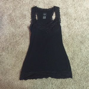 Black Mossimo Supply Co. Lace embroidered Tank Top