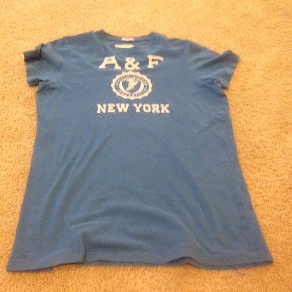 Light Blue A & F t-shirt