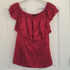 Bebe red blouse