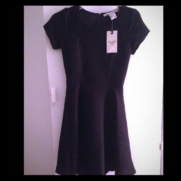 American rag sexy black peplum dress