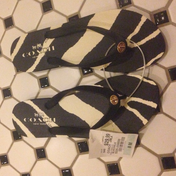 Coach flip flops