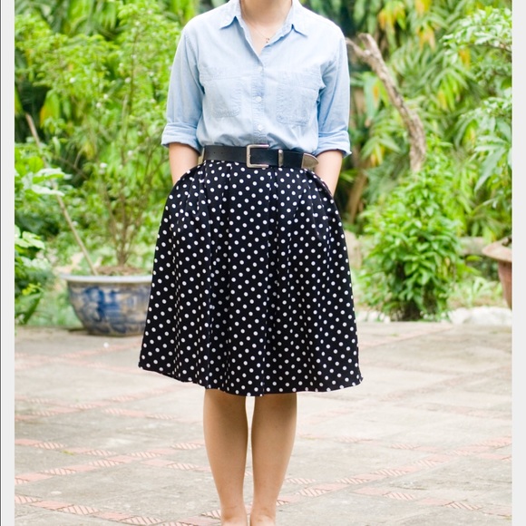 💐Polka dot skirt