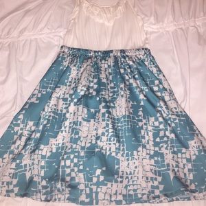 Patterned/ruffled Francesca's dress