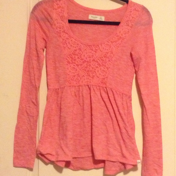 Gilly hicks pink baby doll top