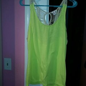 Neon yellow tank top