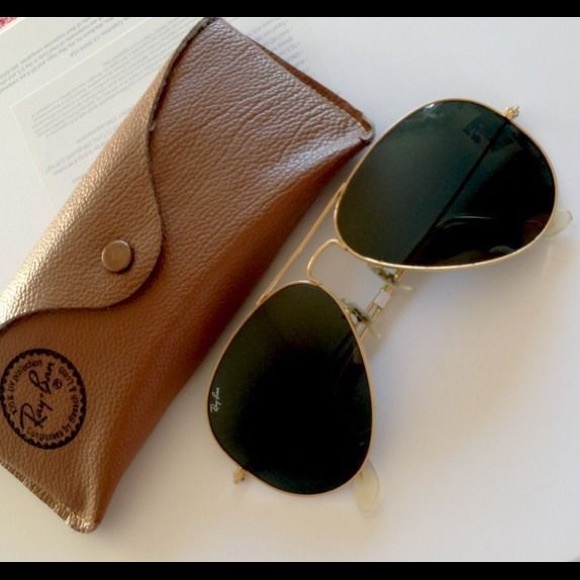 ISO Ray Ban gold rim aviators
