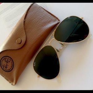 ISO Ray Ban gold rim aviators