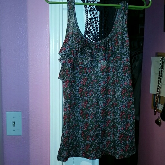 Floral print tank