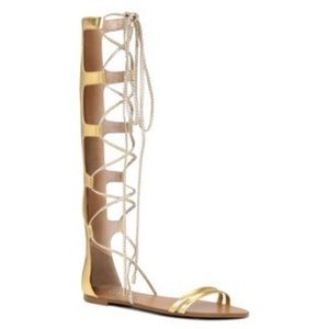 Aldo Gold gladiator flat sandals (umarelle)