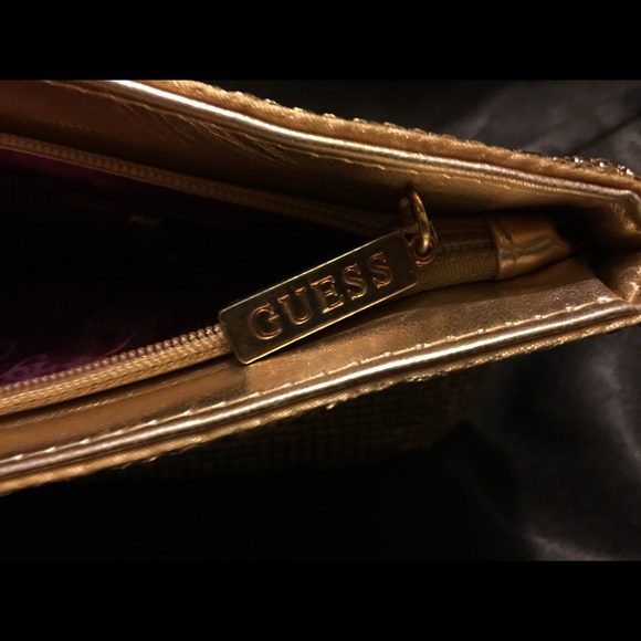 GUESS Metallic Gold Wristlet - Picture 3 of 4