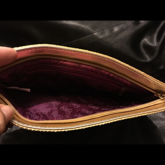 GUESS Metallic Gold Wristlet - Picture 2 of 4