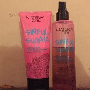 Both sinful sugar perfume and lotion