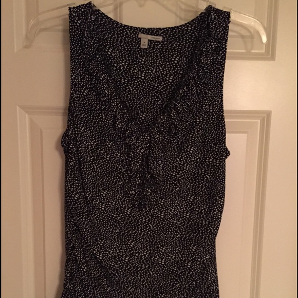 Halogen sleeveless polka dot top