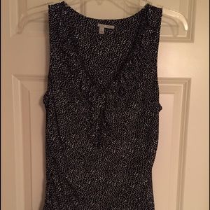 Halogen sleeveless polka dot top