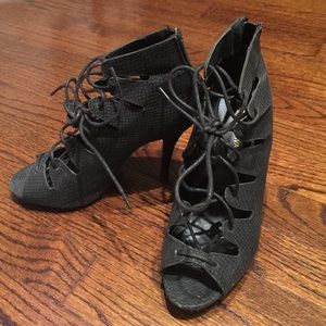 Wild Diva lace up heels