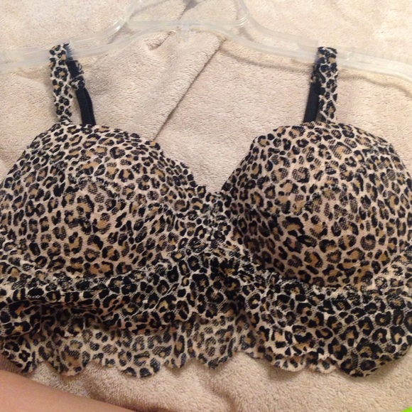 Victoria's Secret Pink Cheetah Lace Bralette