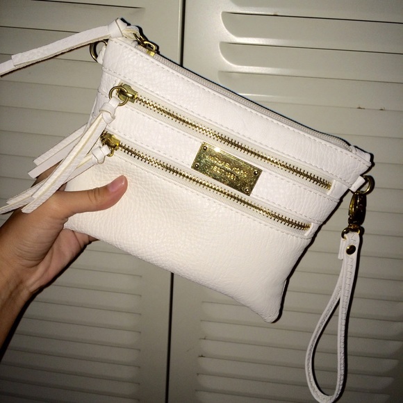Michael Kors white and gold purse/clutch - Picture 3 of 4