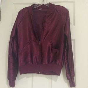 American apparel Burgundy Sateen jacket
