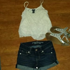 Size 0 American eagle shorts