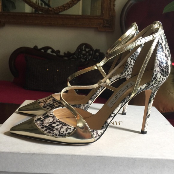 New Jimmy Choo snakeskin 38.5 - Picture 2 of 4
