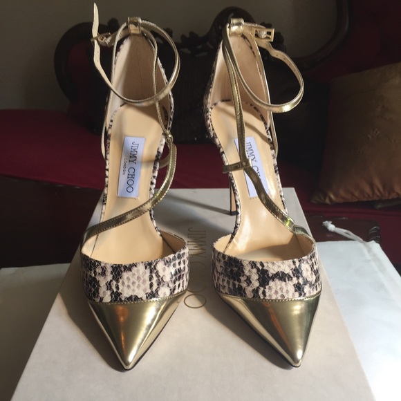 New Jimmy Choo snakeskin 38.5 - Picture 3 of 4