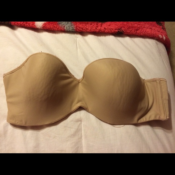 Beige Strapless Bra Size 38 C